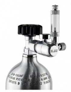 Compact regulator with bubble counter