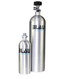 CO2 Aluminum Tank 6 L. (horizontal output)