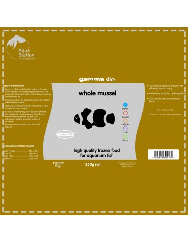 Gamma Slice Whole Mussel