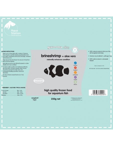 Gamma Slice Brineshrimp with Aloe Vera